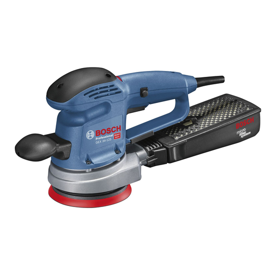 Bosch GEX 34-125 Professional Manuels