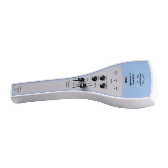 Interacoustics Pediatric Audiometer PA5 Manuels