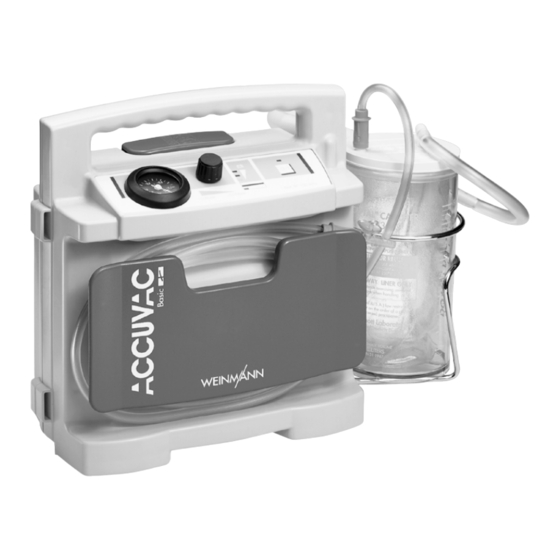 Weinmann ACCUVAC Basic WM 10700 Mode D'emploi