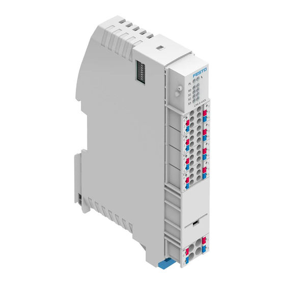 Festo CPX-E-4IOL Série Instructions D'utilisation