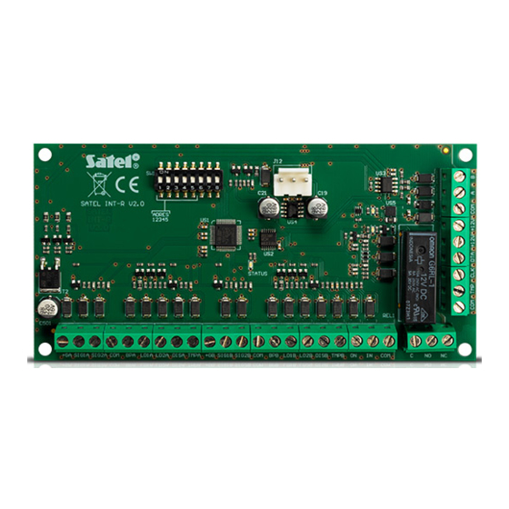 Satel INT-R Mode D'emploi