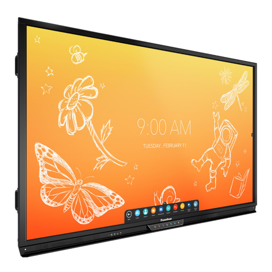 promethean ActivPanel Titanium Manuels