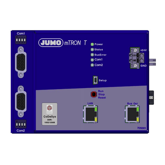 JUMO mTRON T Mode D'emploi