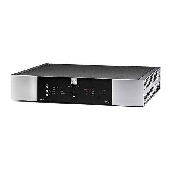 Simaudio MOON 280D Neo Série Guide D'utilisation