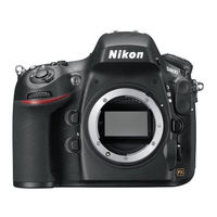 Nikon D800 Manuel D'utilisation