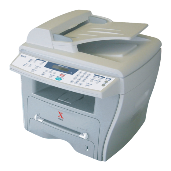 Xerox WorkCentre PE16 Mode D'emploi