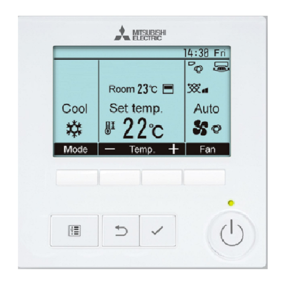 Mitsubishi Electric PAR-41MAAU Manuel D'installation