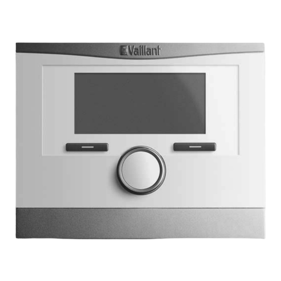 Vaillant multiMATIC VRC 700f/4 Notice D'emploi