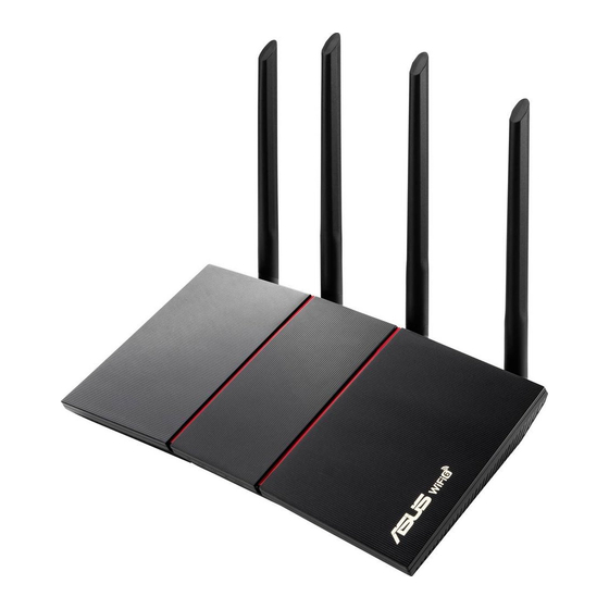 Asus RT-AX55 AX1800 Dual Band Guide De Démarrage Rapide