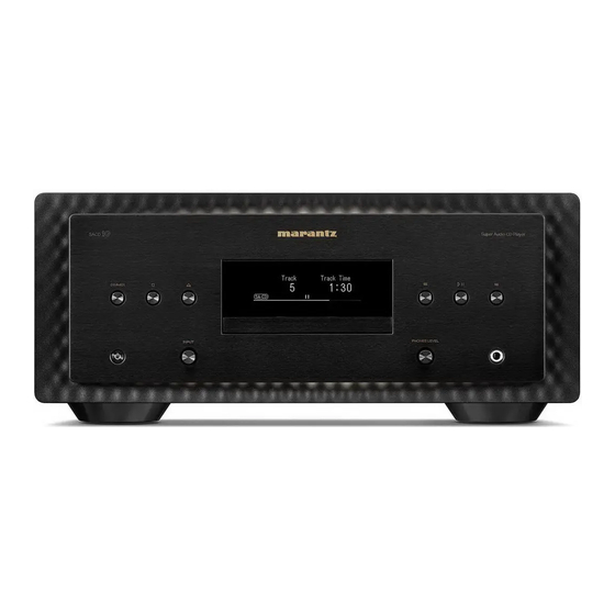 Marantz SACD10 Manuel De L'utilisateur