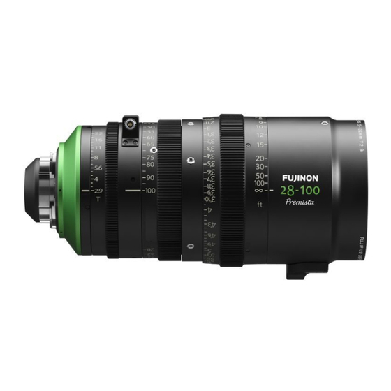 FujiFilm FUJINON Premista28-100mmT2.9 F/M Mode D'emploi