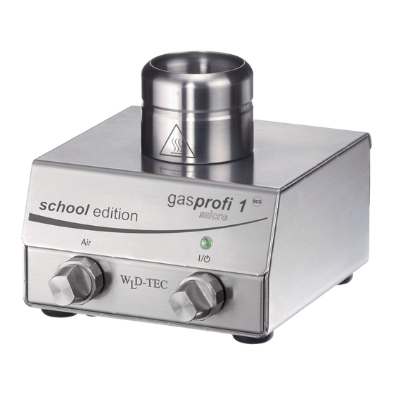 WLD-TEC gasprofi 1 micro Mode D'emploi