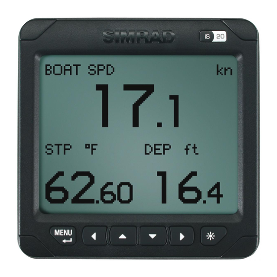 Simrad IS20 Graphic Manuel