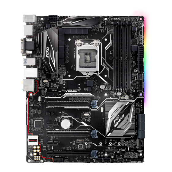 Asus Z170 PRO GAMING/AURA Mode D'emploi