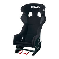 RECARO PRO RACER SPG XL HANS Instructions D'utilisation