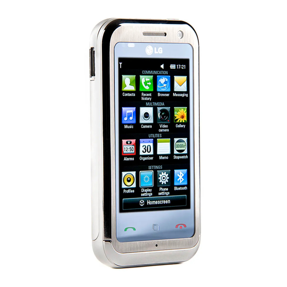 LG KM900 Guide De L'utilisateur