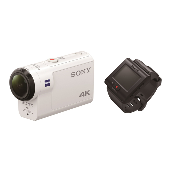 Sony FDR-X3QQQ Mode D'emploi