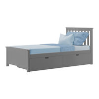 Maxwood Furniture Twin Bed with Storage Drawers 187210 Instructions De Montage