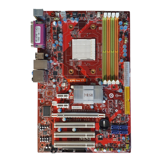 MSI K9N Neo V2 Serie Guide D'utilisation