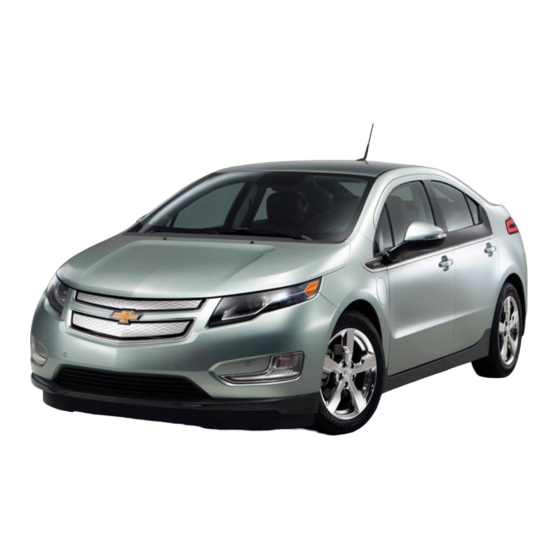 Chevrolet VOLT 2013 Manuel D'utilisation