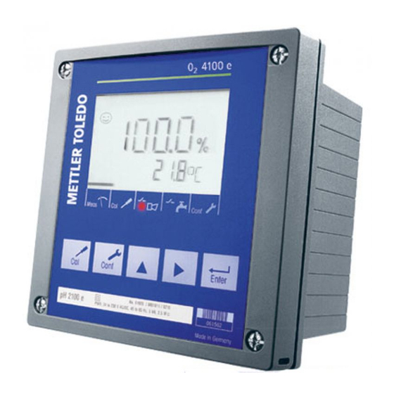 Mettler Toledo O2 4100 PA Notice D'utilisation