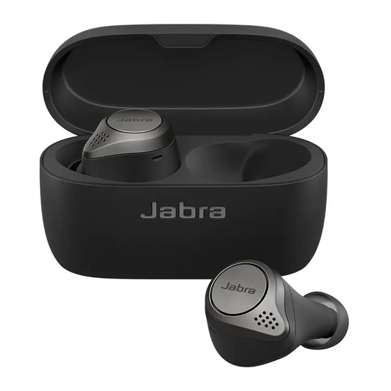 Jabra Elite 75t Manuel De L'utilisateur