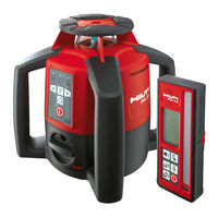 Hilti PRA 35 Mode D'emploi