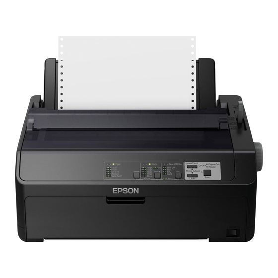 Epson FX-890IIN Mode D'emploi