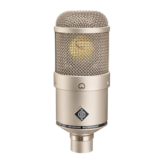 Neumann.Berlin M 147 Tube Mode D'emploi