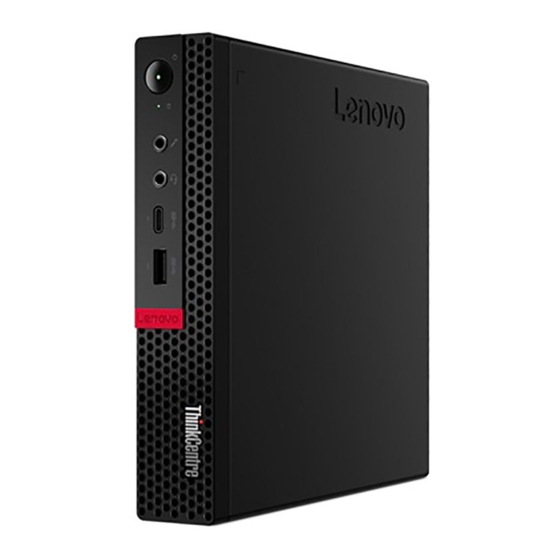 Lenovo ThinkCentre M630e Guide D'utilisation