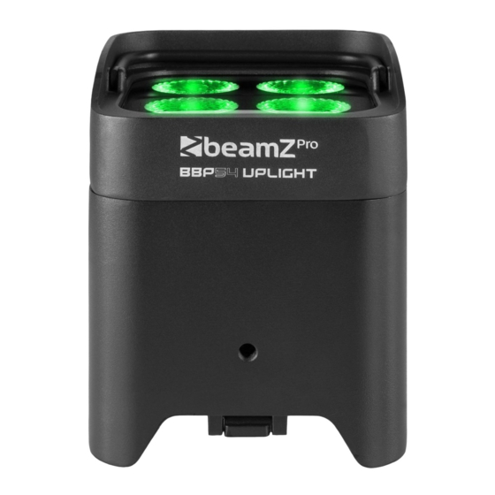 Beamz Pro BBP54 UPLIGHT Mode D'emploi