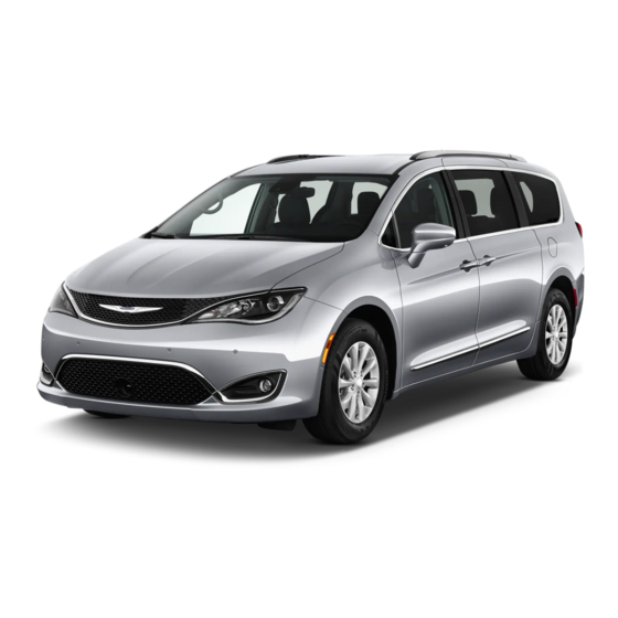 Chrysler Pacifica 2018 Manuels