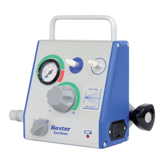 baxter EASYSPRAY Guide De Référence