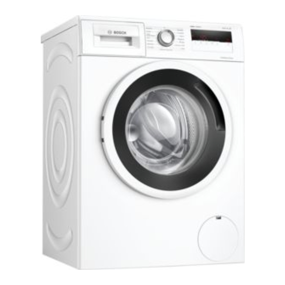 Bosch WAN281D0CH Manuel D'utilisation Et Notice D'installation