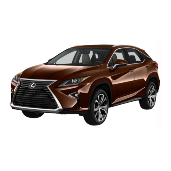 Lexus RX 350 2016 Manuel Du Propriétaire