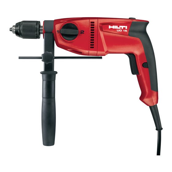 Hilti UD 16 Mode D'emploi