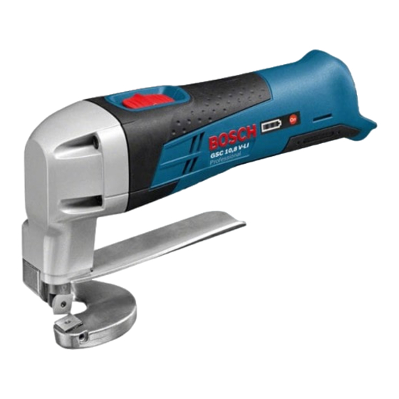 Bosch GSC 12V-13 Professional Notice Originale