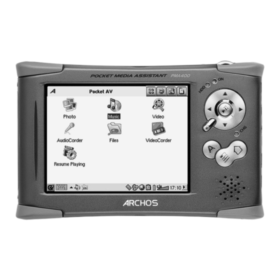 Archos PMA400 Manuel D'utilisation