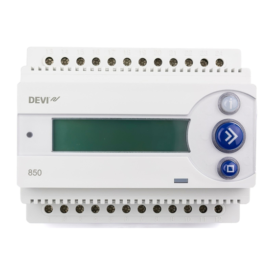 DEVI Devireg 850 Manuel D'installation Et D'utilisation