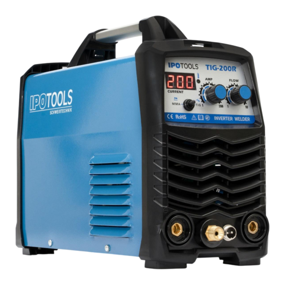 IPOTOOLS TIG-200R Manuel D'instruction