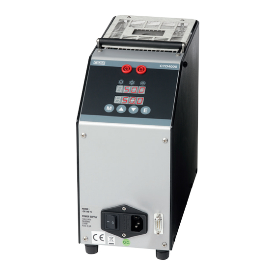 WIKA CTD4000 Mode D'emploi