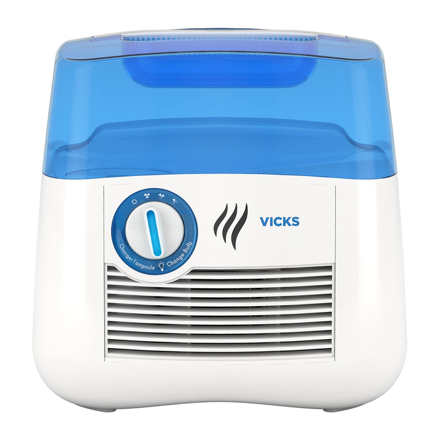 Vicks V3900 Série Manuel D'utilisation Et D'entretien