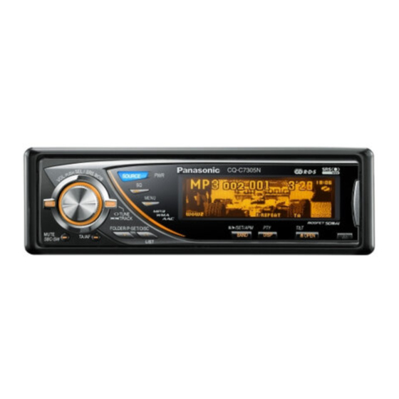 Panasonic CQ-C7305N Manuel D'instructions