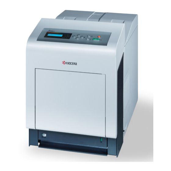 Kyocera ECOSYS P6030cdn Manuel D'utilisation