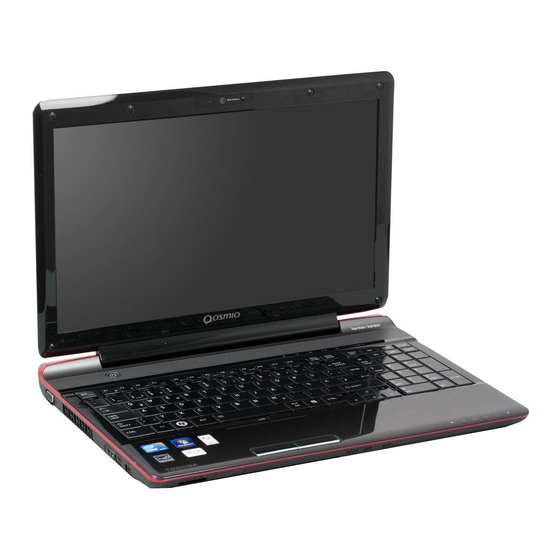 Toshiba Qosmio F60 Serie Manuel De L'utilisateur