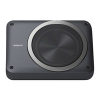 Sony XS-AW8 Mode D'emploi