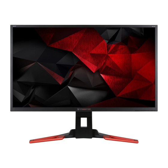 Acer PREDATOR XB321HK Guide Rapide