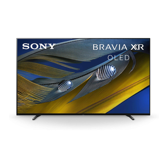 Sony Bravia XR-77A8 J Guide D'installation