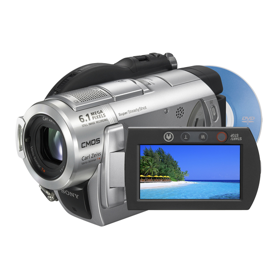 Sony Handycam DCR-DVD406E Mode D'emploi