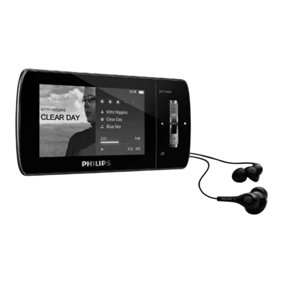 Philips GoGear SA1MUS04 Guide De Mise En Route